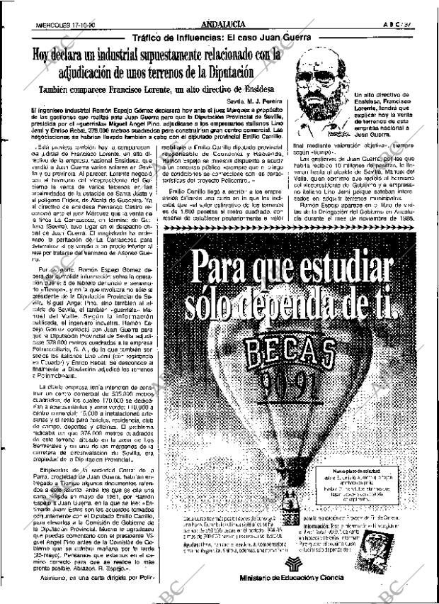 ABC SEVILLA 17-10-1990 página 37