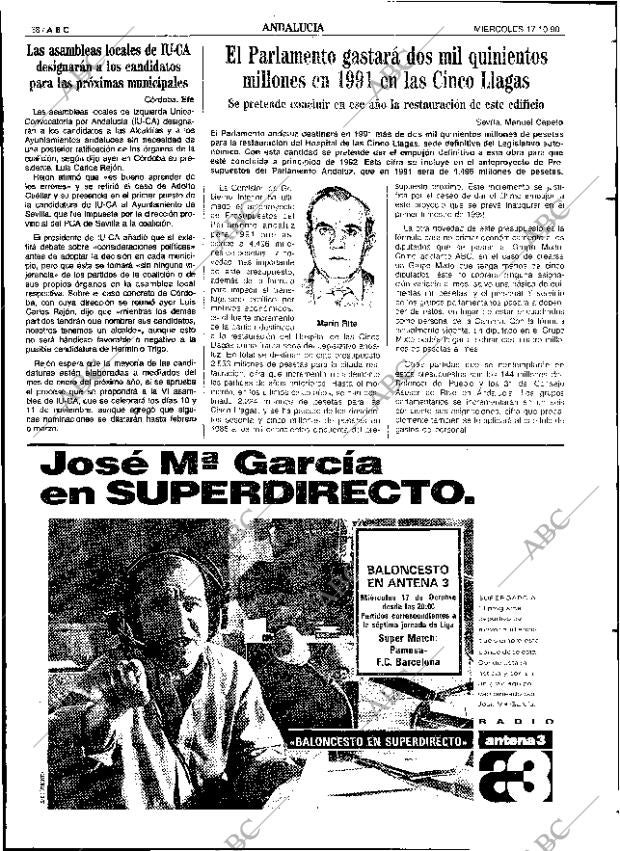 ABC SEVILLA 17-10-1990 página 38