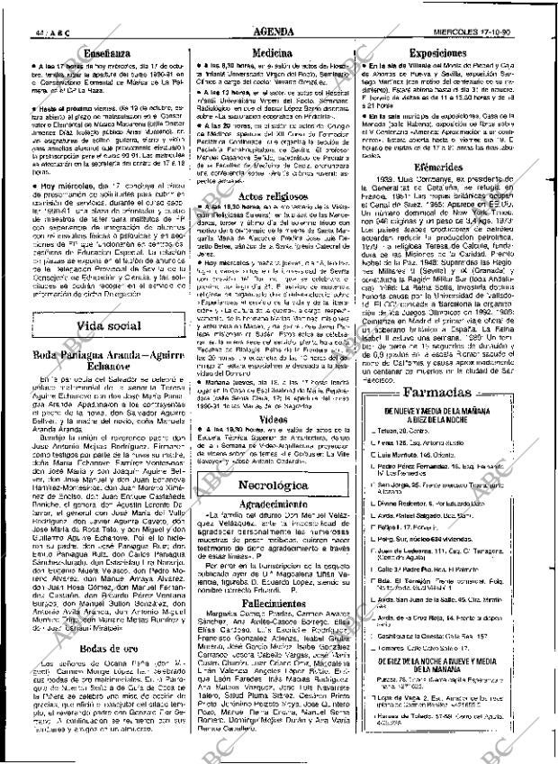 ABC SEVILLA 17-10-1990 página 44