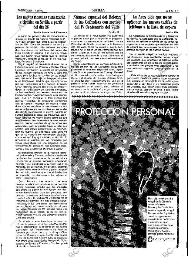 ABC SEVILLA 17-10-1990 página 47