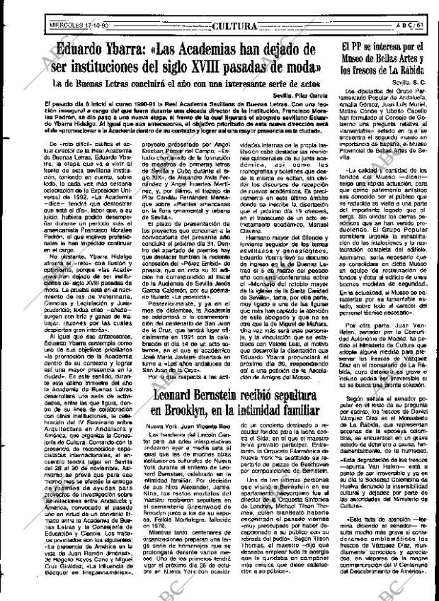 ABC SEVILLA 17-10-1990 página 51