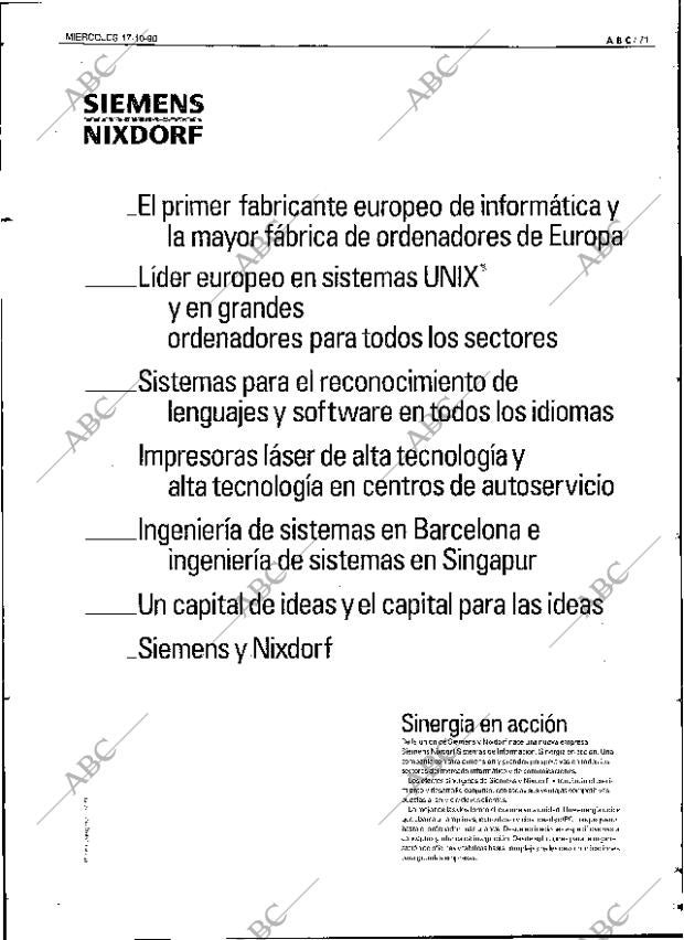 ABC SEVILLA 17-10-1990 página 71