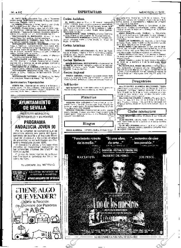 ABC SEVILLA 17-10-1990 página 94