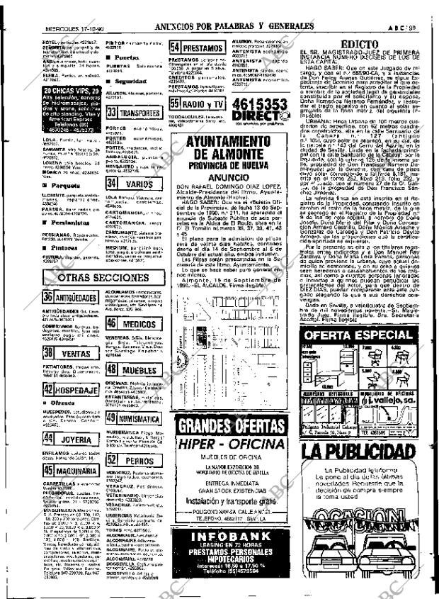 ABC SEVILLA 17-10-1990 página 99