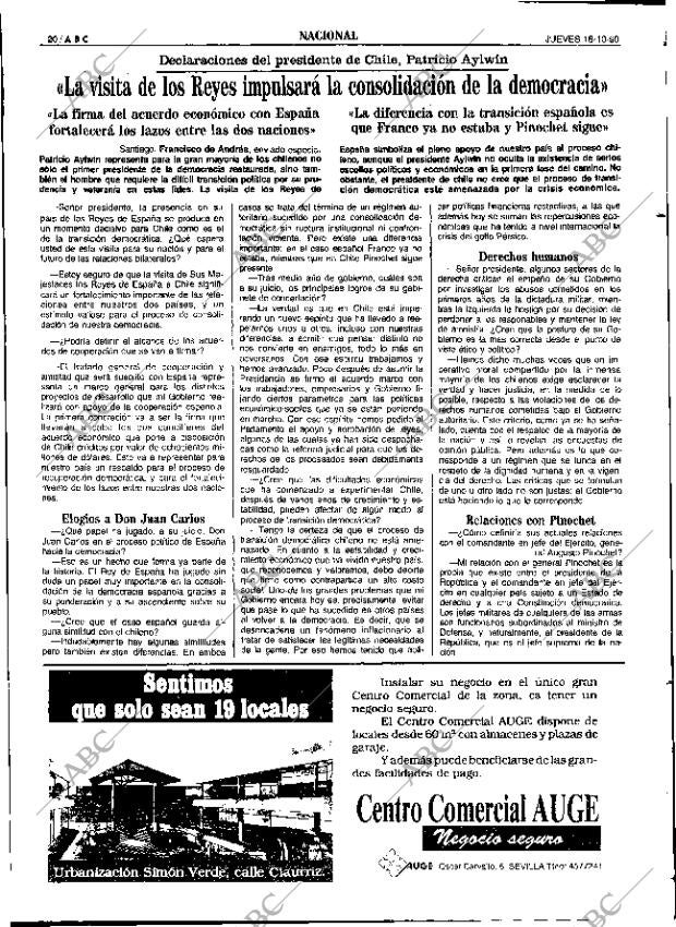 ABC SEVILLA 18-10-1990 página 20