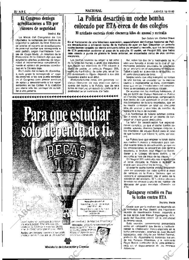 ABC SEVILLA 18-10-1990 página 22