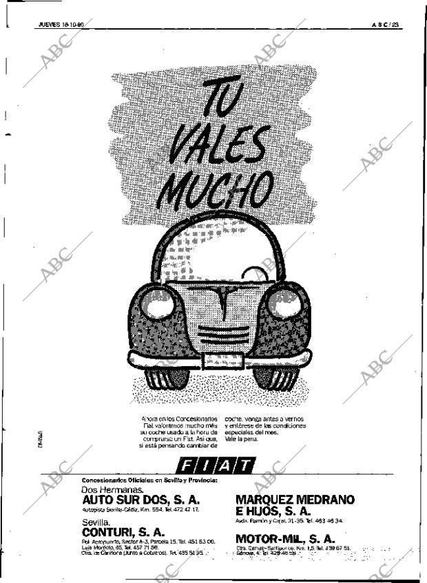 ABC SEVILLA 18-10-1990 página 23