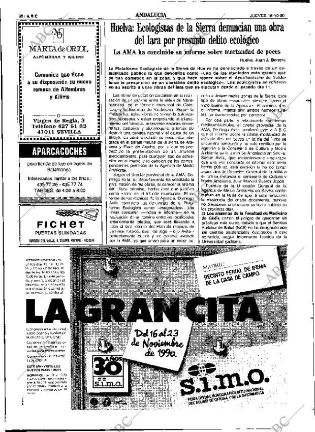 ABC SEVILLA 18-10-1990 página 38