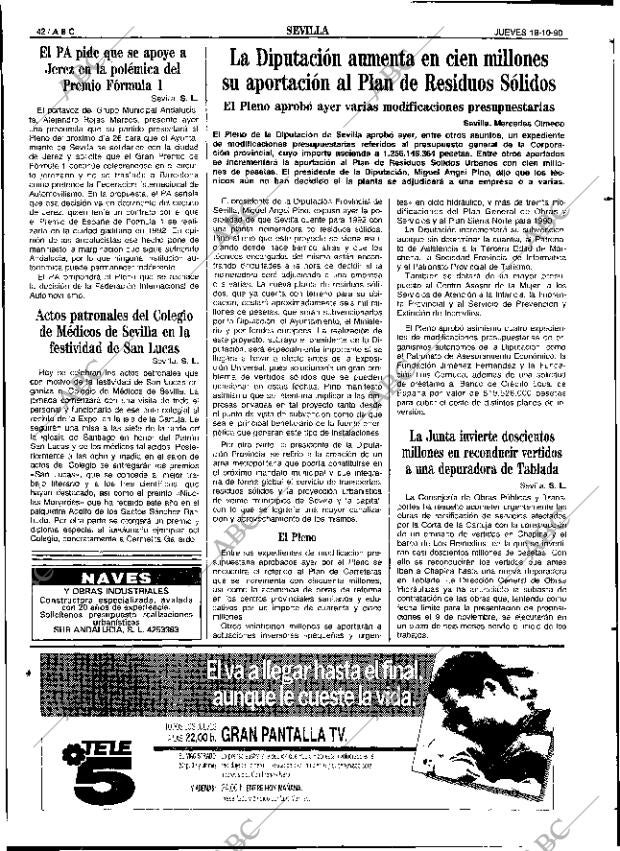 ABC SEVILLA 18-10-1990 página 42