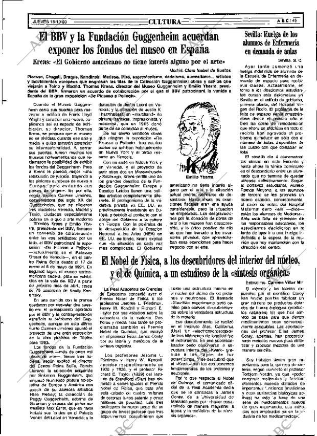 ABC SEVILLA 18-10-1990 página 45