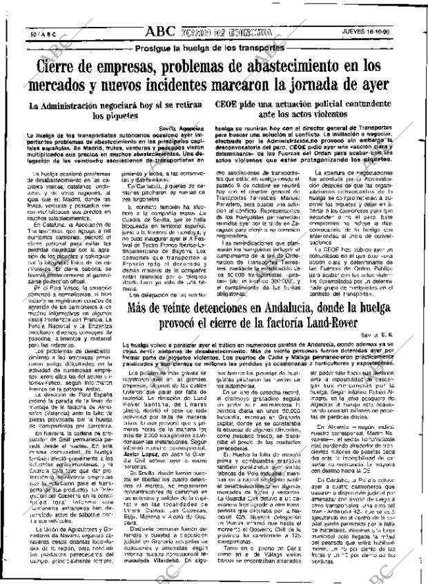 ABC SEVILLA 18-10-1990 página 50