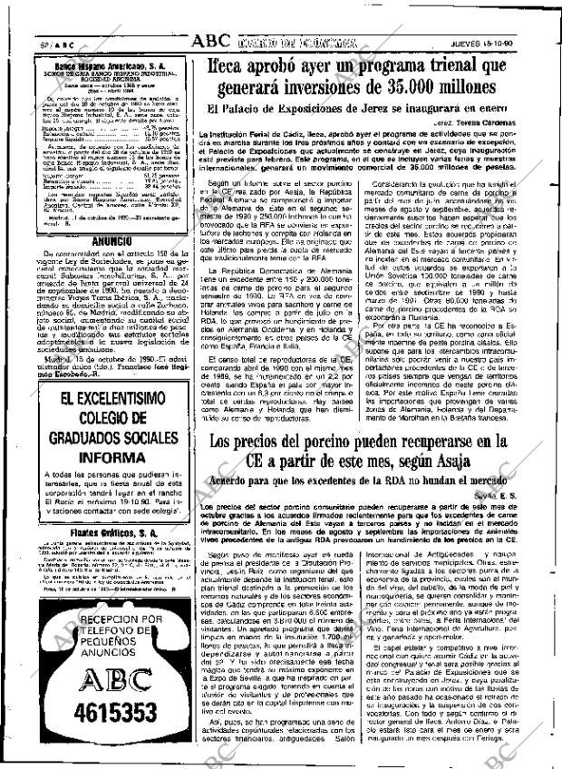 ABC SEVILLA 18-10-1990 página 52