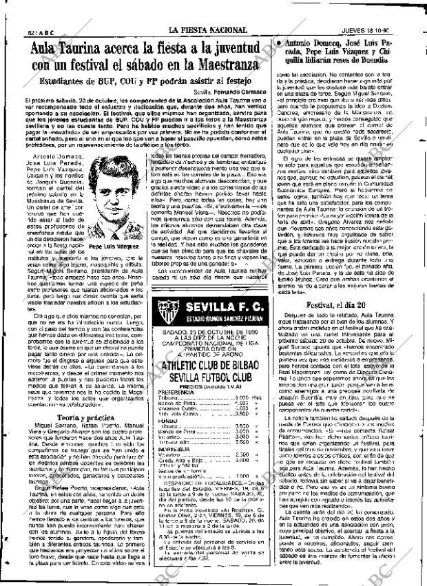 ABC SEVILLA 18-10-1990 página 62