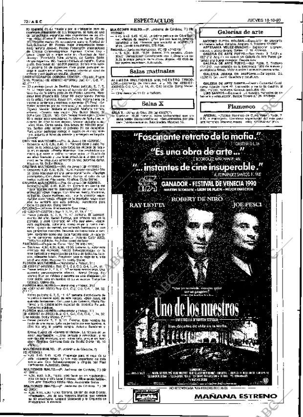 ABC SEVILLA 18-10-1990 página 72