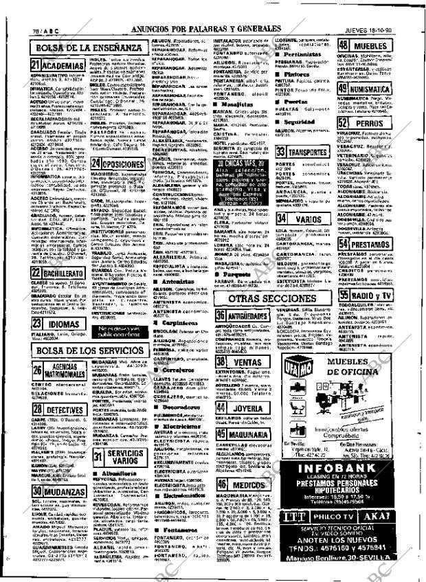 ABC SEVILLA 18-10-1990 página 78