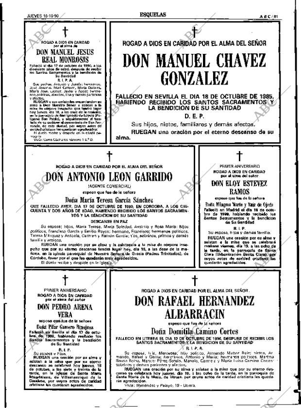 ABC SEVILLA 18-10-1990 página 81