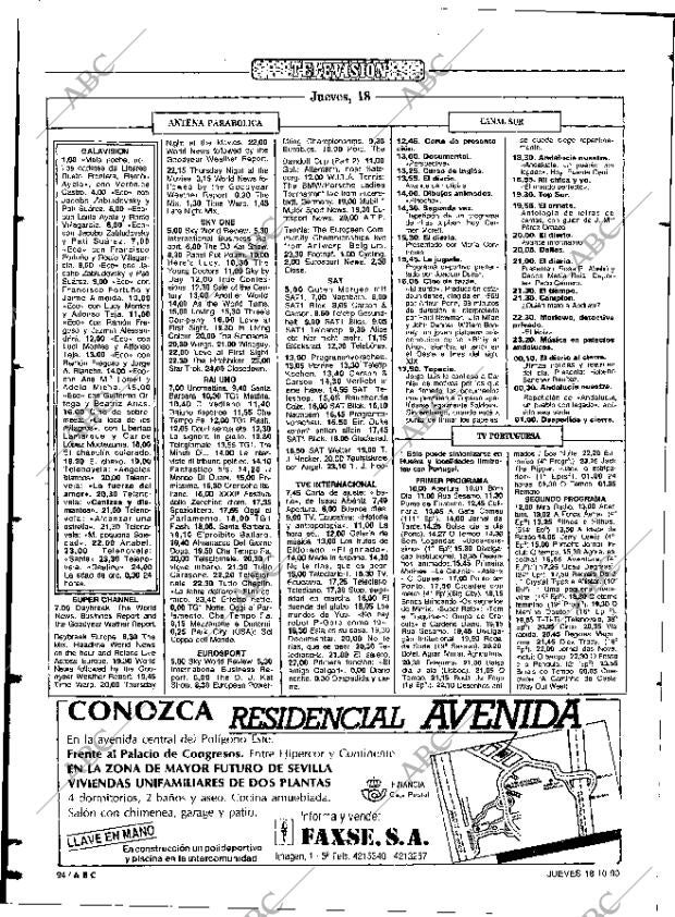 ABC SEVILLA 18-10-1990 página 94