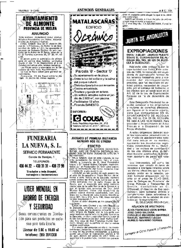 ABC SEVILLA 19-10-1990 página 109