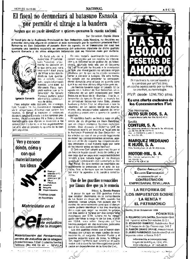 ABC SEVILLA 19-10-1990 página 23