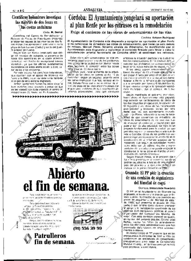 ABC SEVILLA 19-10-1990 página 42