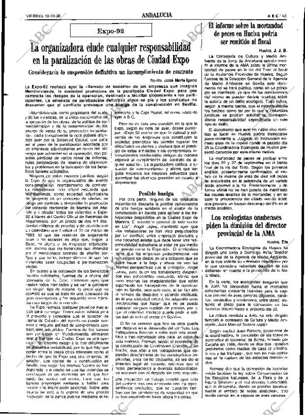 ABC SEVILLA 19-10-1990 página 43