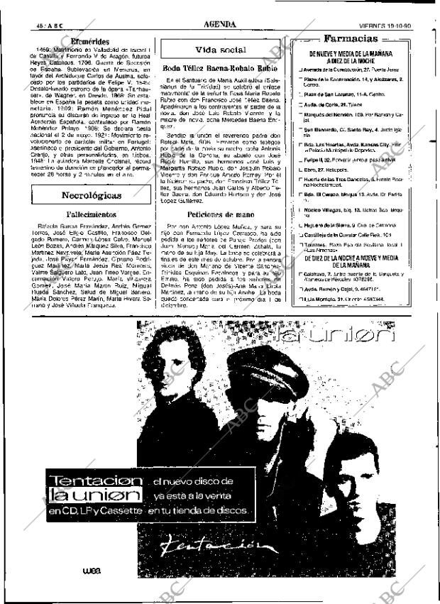 ABC SEVILLA 19-10-1990 página 46