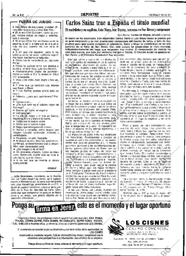 ABC SEVILLA 19-10-1990 página 88