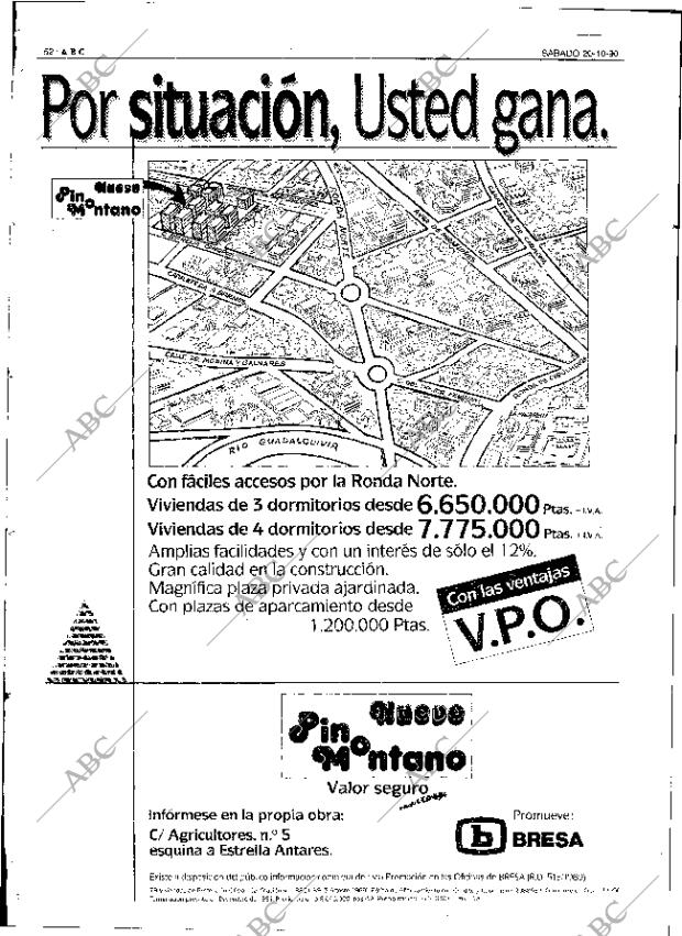 ABC SEVILLA 20-10-1990 página 52