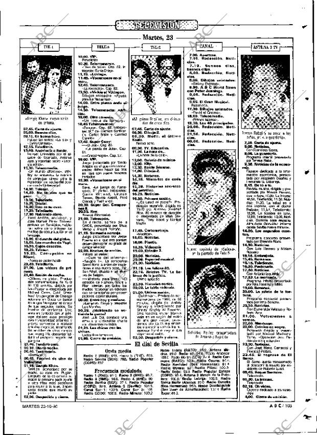 ABC SEVILLA 23-10-1990 página 103