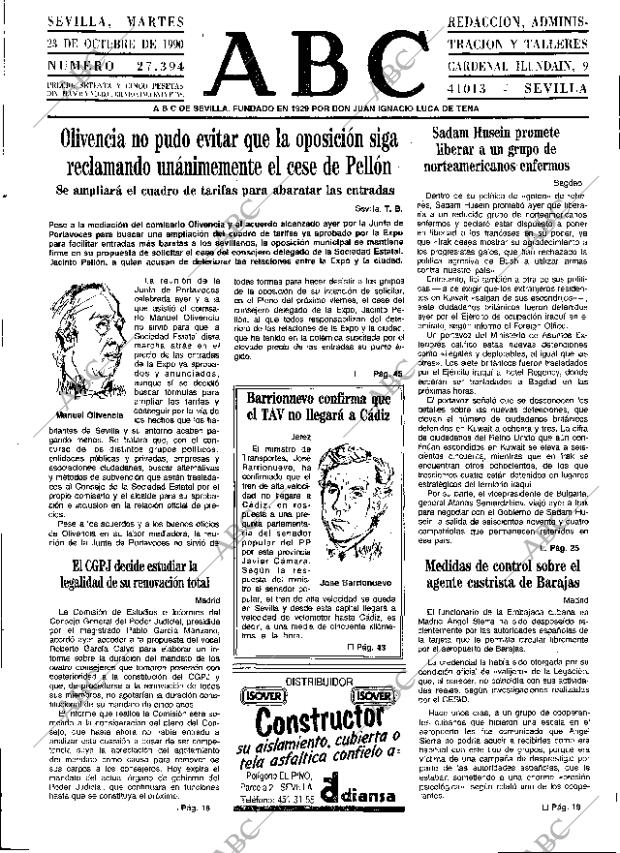 ABC SEVILLA 23-10-1990 página 11