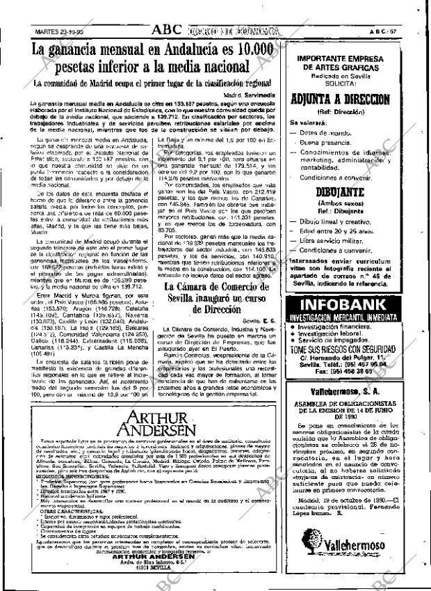 ABC SEVILLA 23-10-1990 página 57