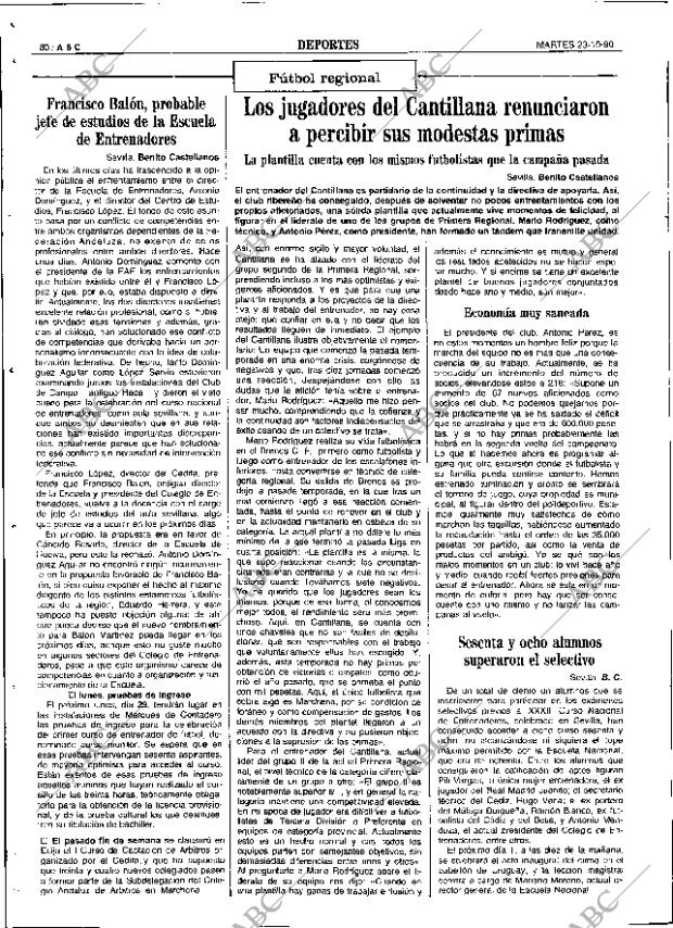 ABC SEVILLA 23-10-1990 página 80