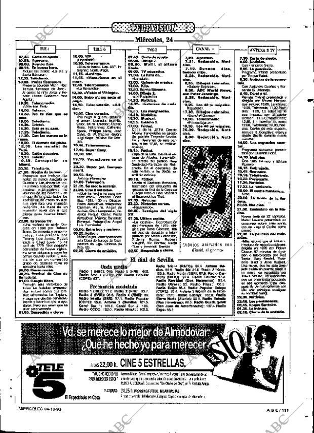 ABC SEVILLA 24-10-1990 página 111