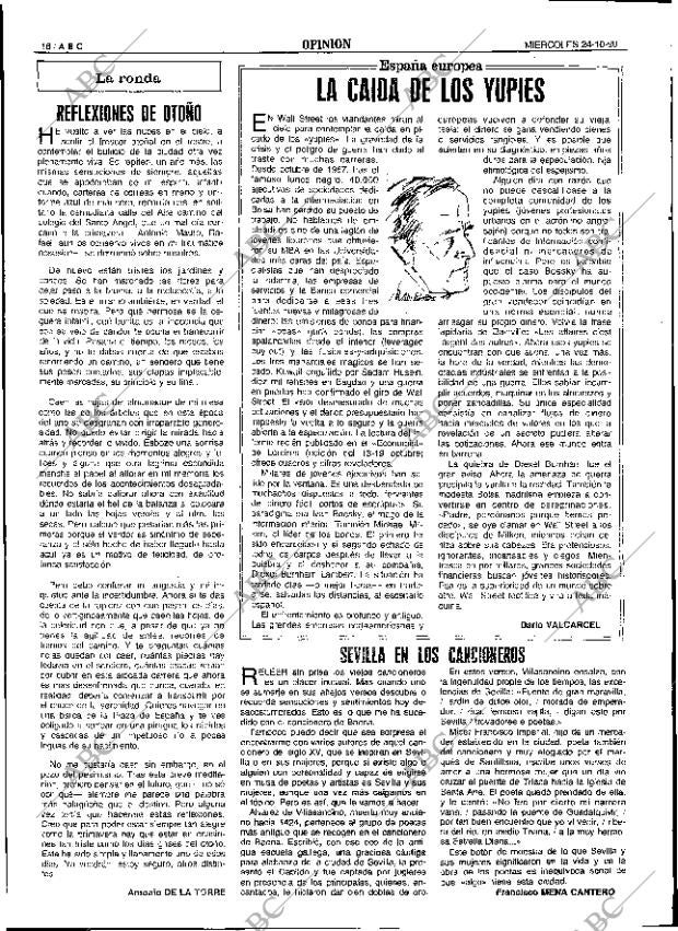 ABC SEVILLA 24-10-1990 página 18