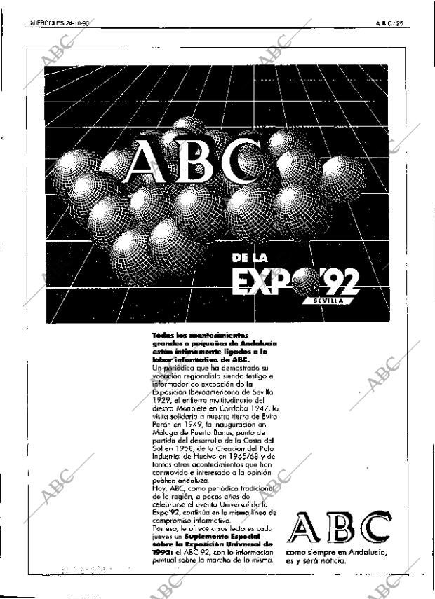 ABC SEVILLA 24-10-1990 página 25