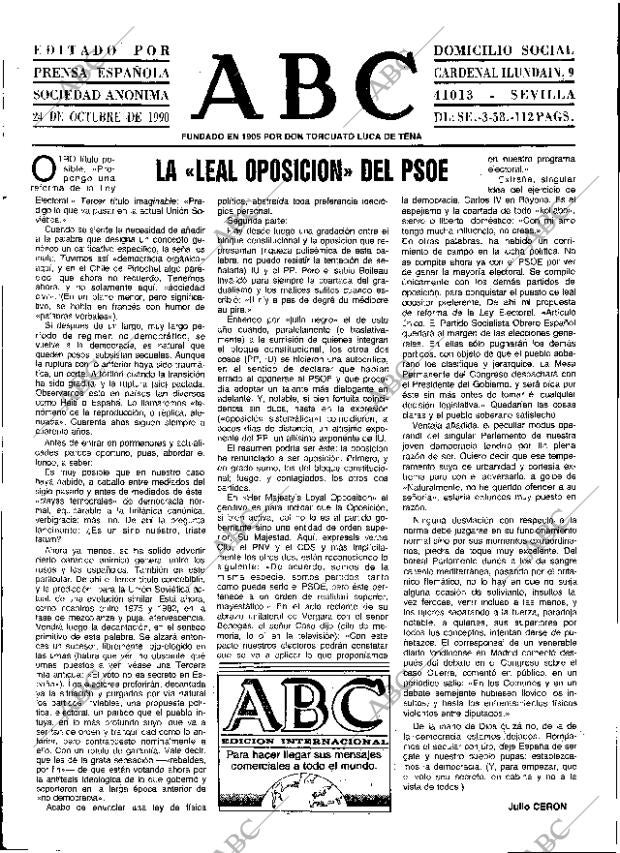 ABC SEVILLA 24-10-1990 página 3