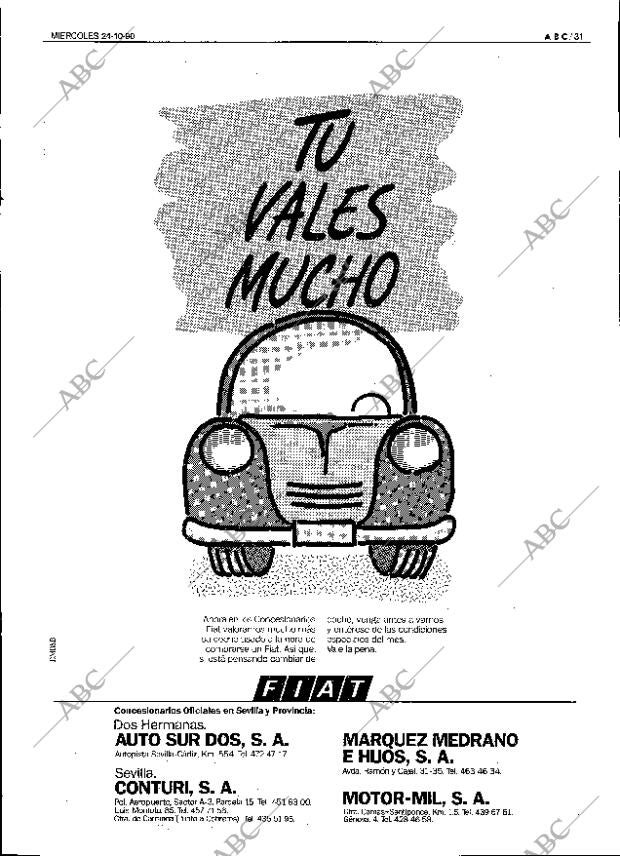 ABC SEVILLA 24-10-1990 página 31