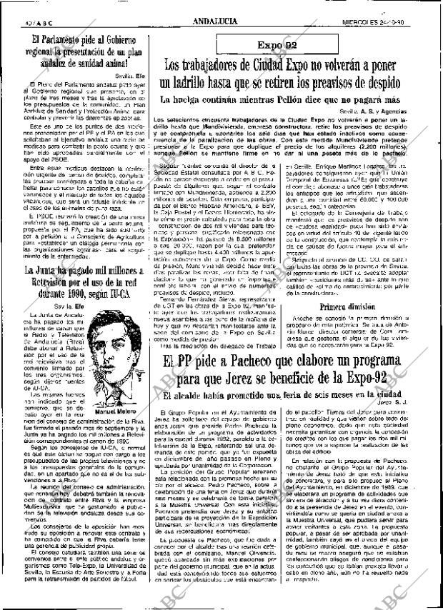 ABC SEVILLA 24-10-1990 página 40