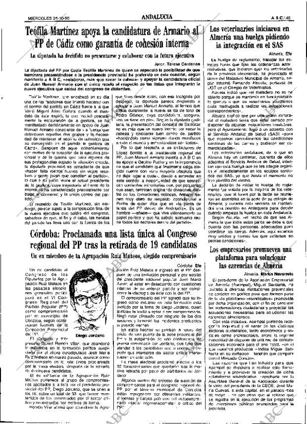 ABC SEVILLA 24-10-1990 página 45