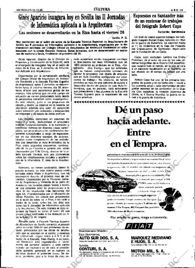 ABC SEVILLA 24-10-1990 página 61