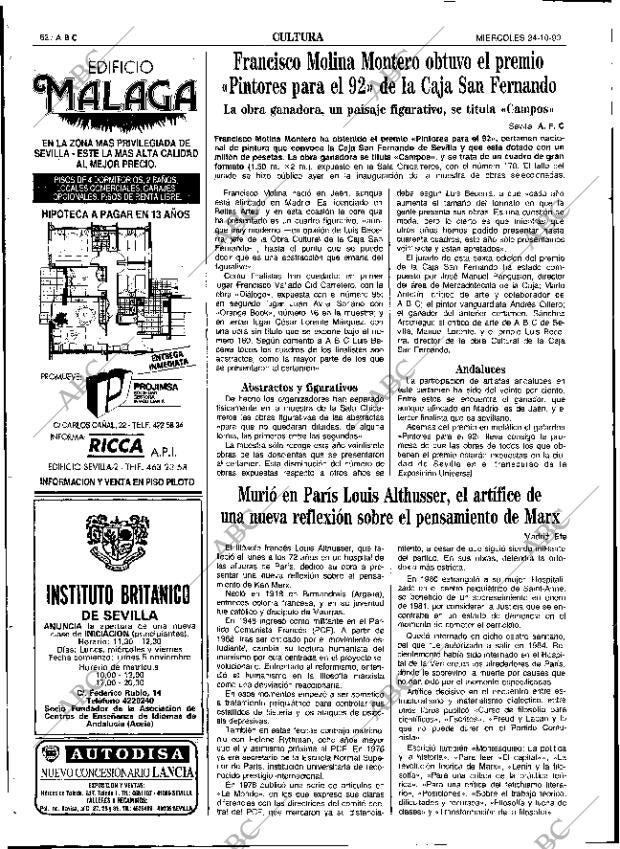 ABC SEVILLA 24-10-1990 página 62
