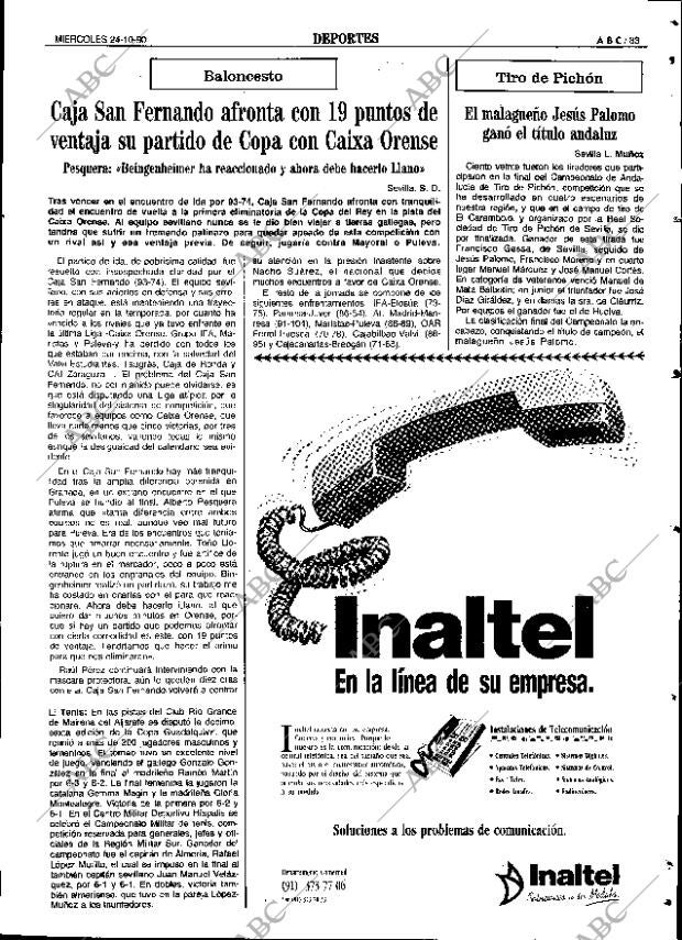 ABC SEVILLA 24-10-1990 página 83