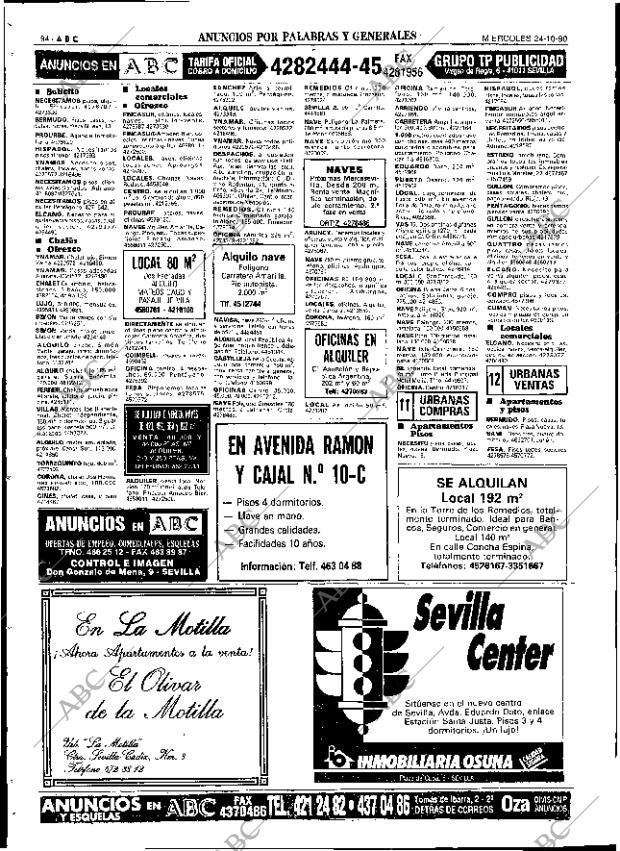 ABC SEVILLA 24-10-1990 página 94