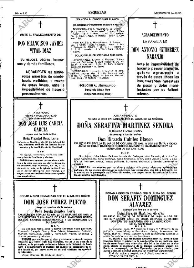ABC SEVILLA 24-10-1990 página 98