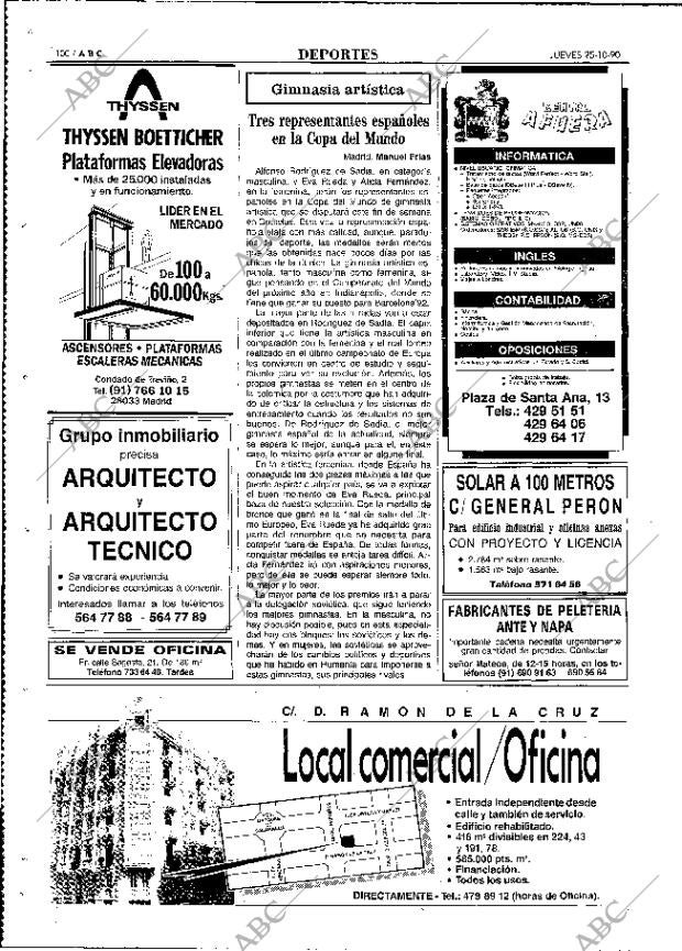 ABC MADRID 25-10-1990 página 100