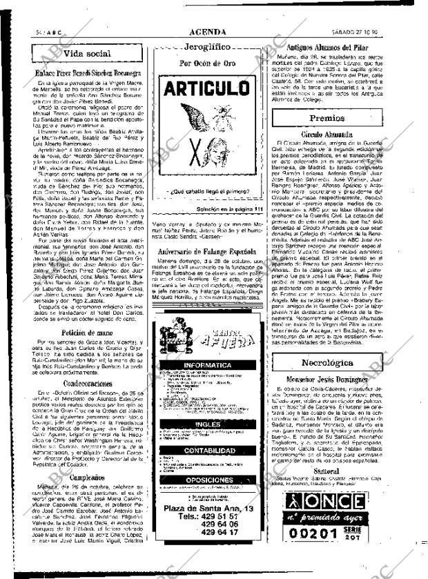 ABC MADRID 27-10-1990 página 54