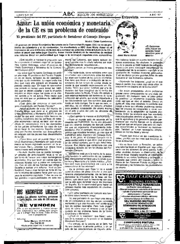 ABC MADRID 05-11-1990 página 87