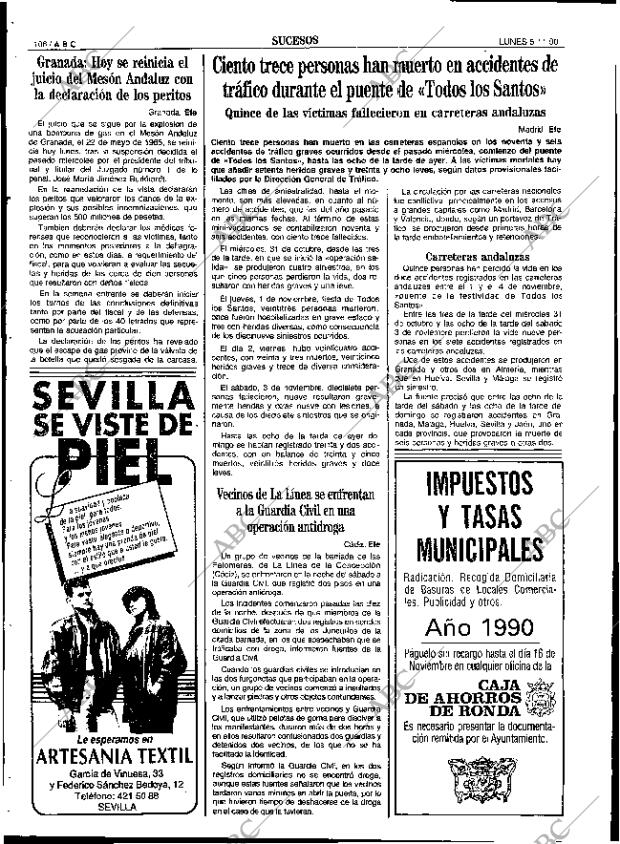 ABC SEVILLA 05-11-1990 página 106