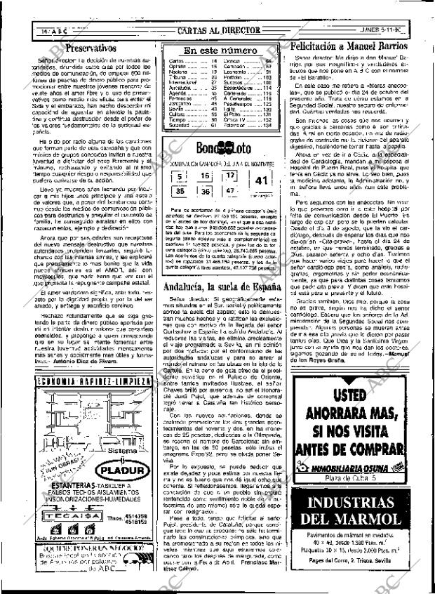 ABC SEVILLA 05-11-1990 página 14