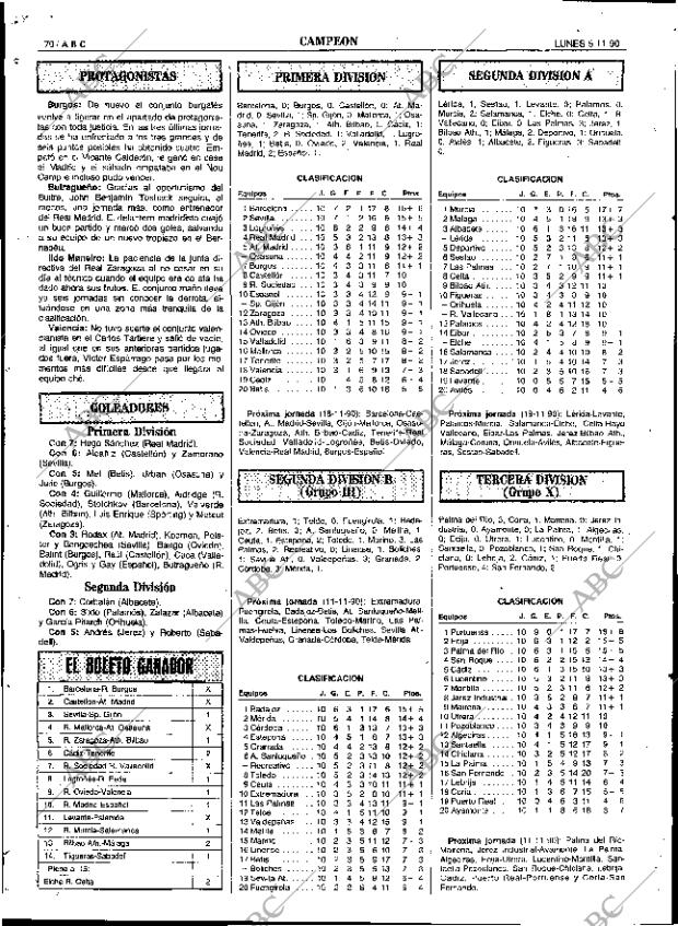 ABC SEVILLA 05-11-1990 página 70